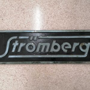 STRÖMBERG valurauta kyltti/ STRÖMBER cast iron sign