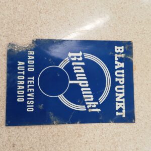 Blaupunkt messinki kyltti/ Blaupunkt brass sign