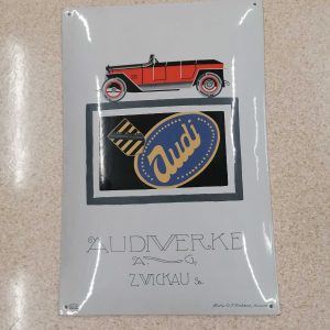 Emali Audi teema kyltti / Enamel Audi sign