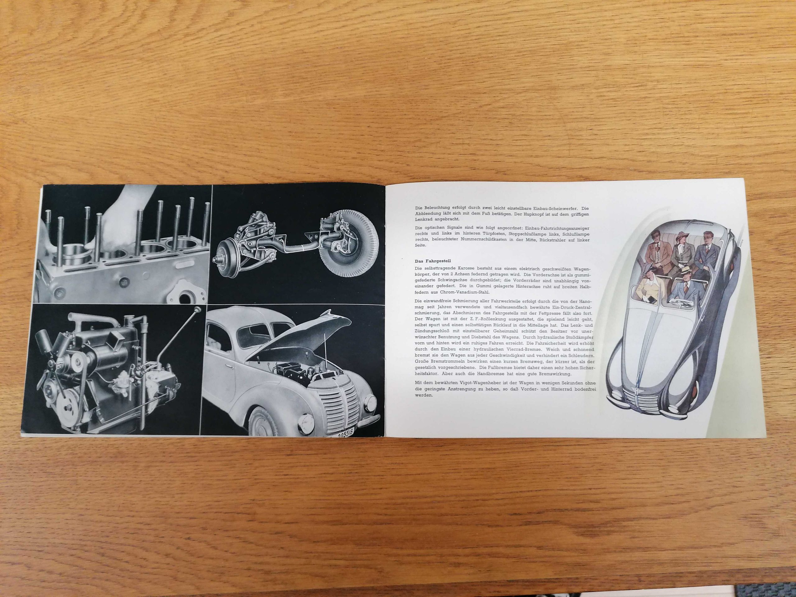 Hanomag 1.3 Liter esite 1930 luvulta / Hanomag 1.3 liter brochure 1930s