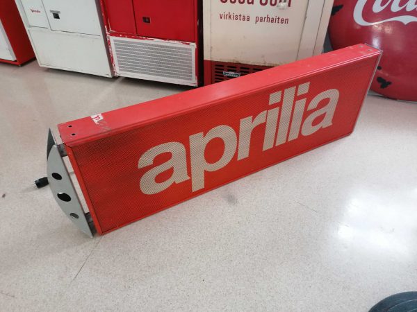 Aprilia jälleenmyyjä valomainos 1970 luvulta / Aprilia dealer light box sign 1970s - Image 3