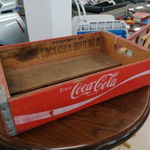 Vanha limsa puulaatikko Coca cola / Old soda woodbox Coca cola