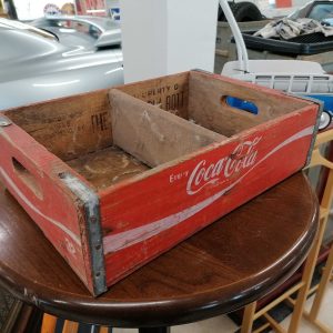 Vanha limsa puulaatikko Coca cola / Old soda woodbox Coca cola