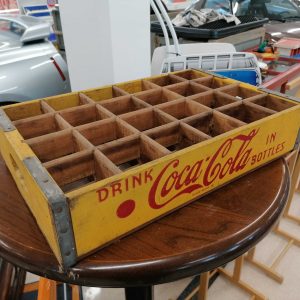 Vanha limsa puulaatikko Coca cola / Old soda woodbox Coca cola