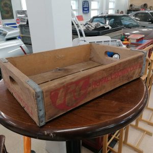 Vanha limsa puulaatikko Royal Crown Cola / Old soda woodbox Royal Crown Cola