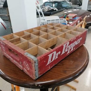 Vanha limsa puulaatikko Dr Pepper / Old soda woodbox Dr Pepper