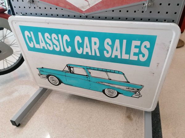 Classic car sales emalikyltti /Classic car sales enamel sign