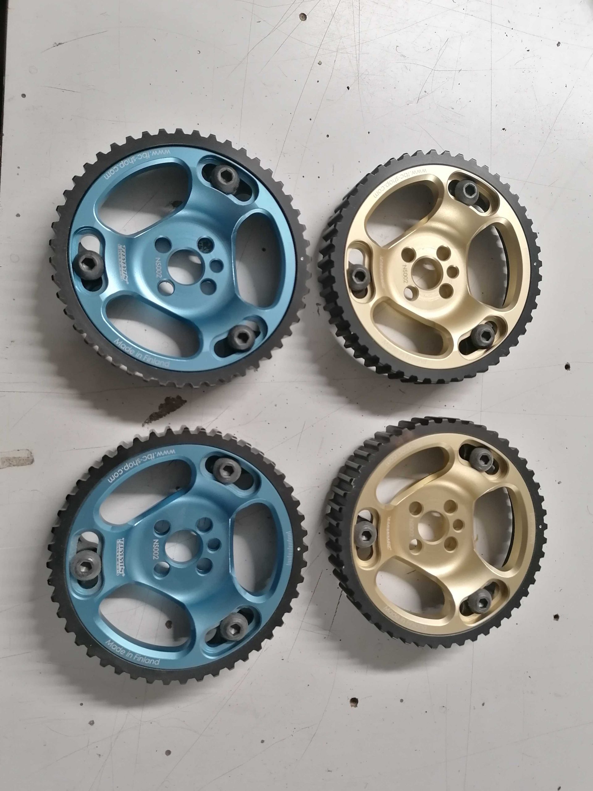 Cam pulley adjustable aluminium BLUE Nissan CA18DET TB Garage