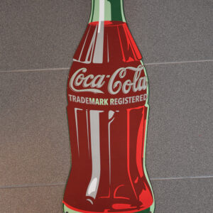 CocaCola pullo  emailkyltti / CocaCola pullo  enamel sign