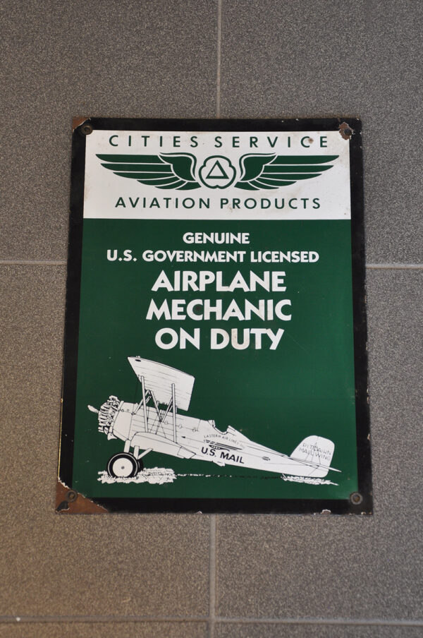 Airplane emalikyltti / Airplane enamel sign